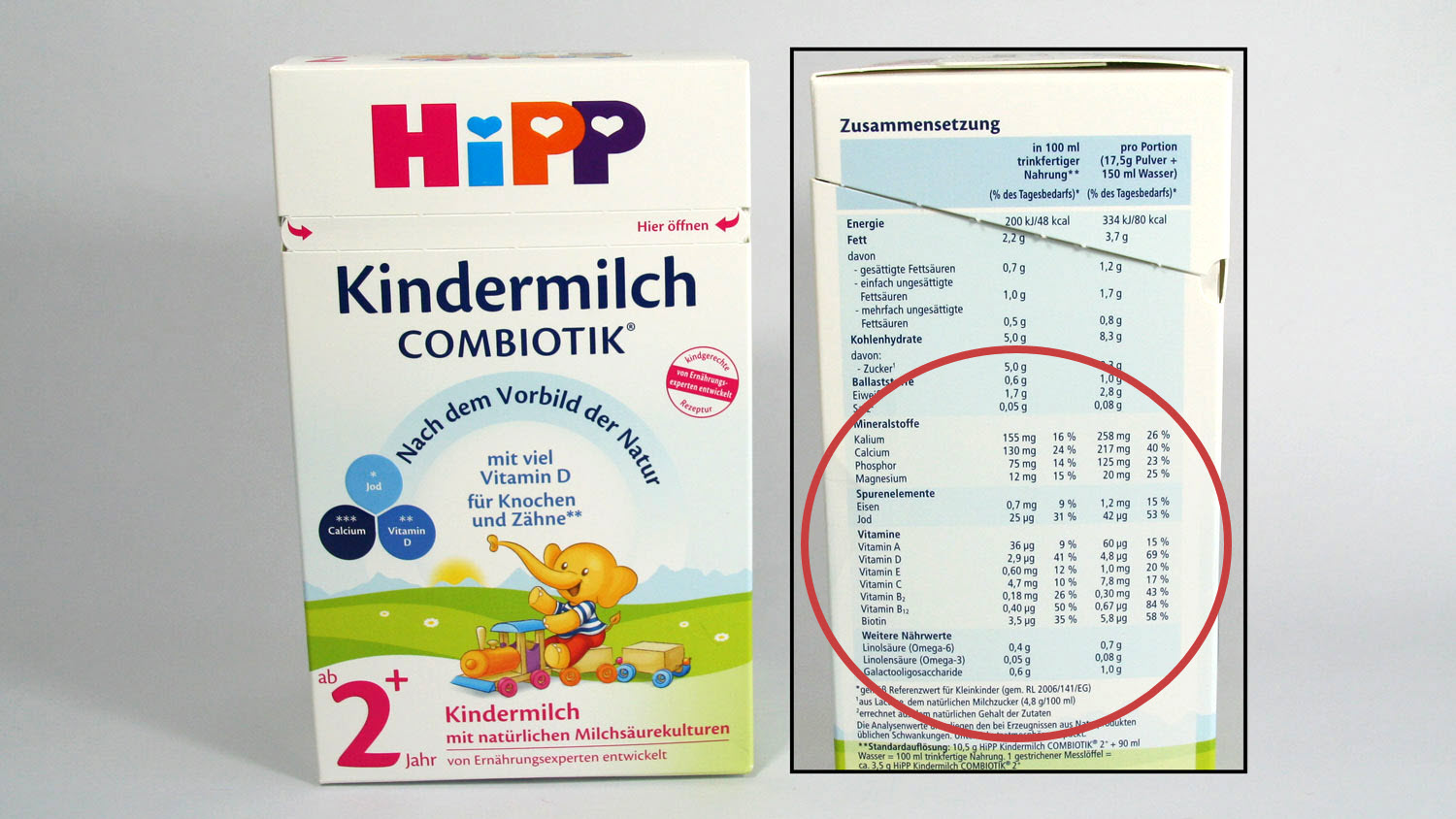 Kinderlebensmittel Kindermilch VZB