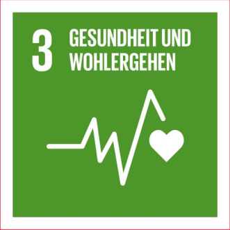 Icon mit Aufschrift "3 - Gesundheit und Wohlergehen"