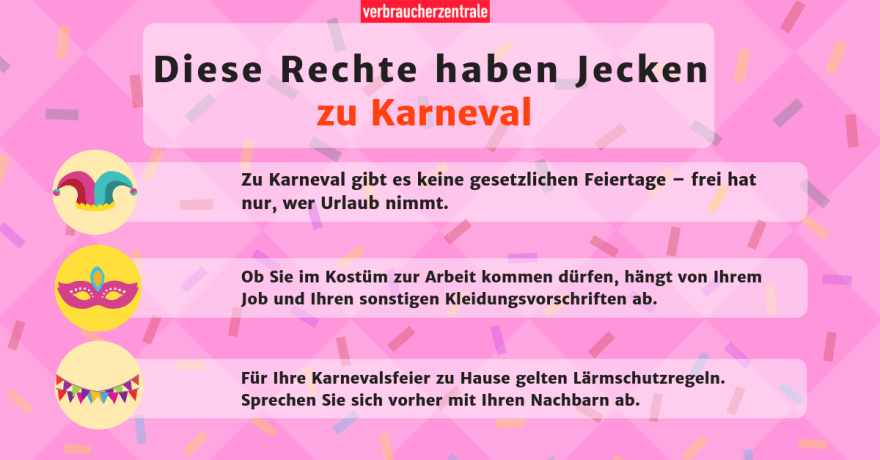 Karneval - Diese Rechte haben Jecke